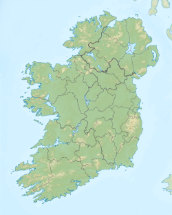 Island of Ireland relief location map
