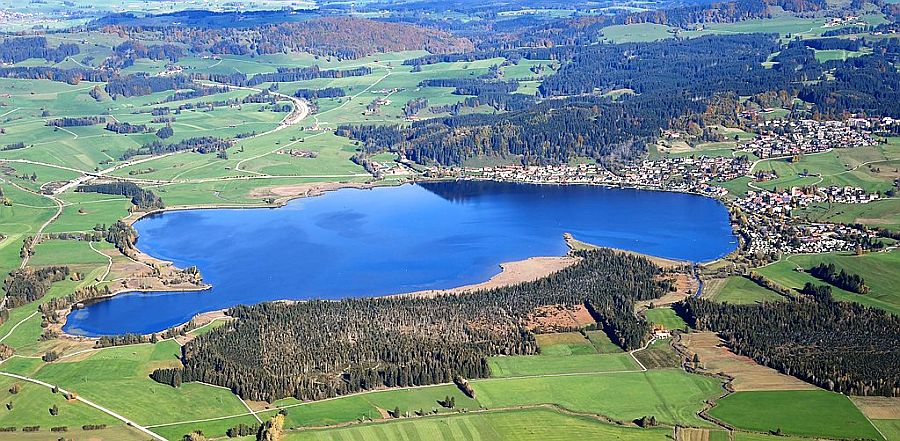 Aerial image of the Hopfensee